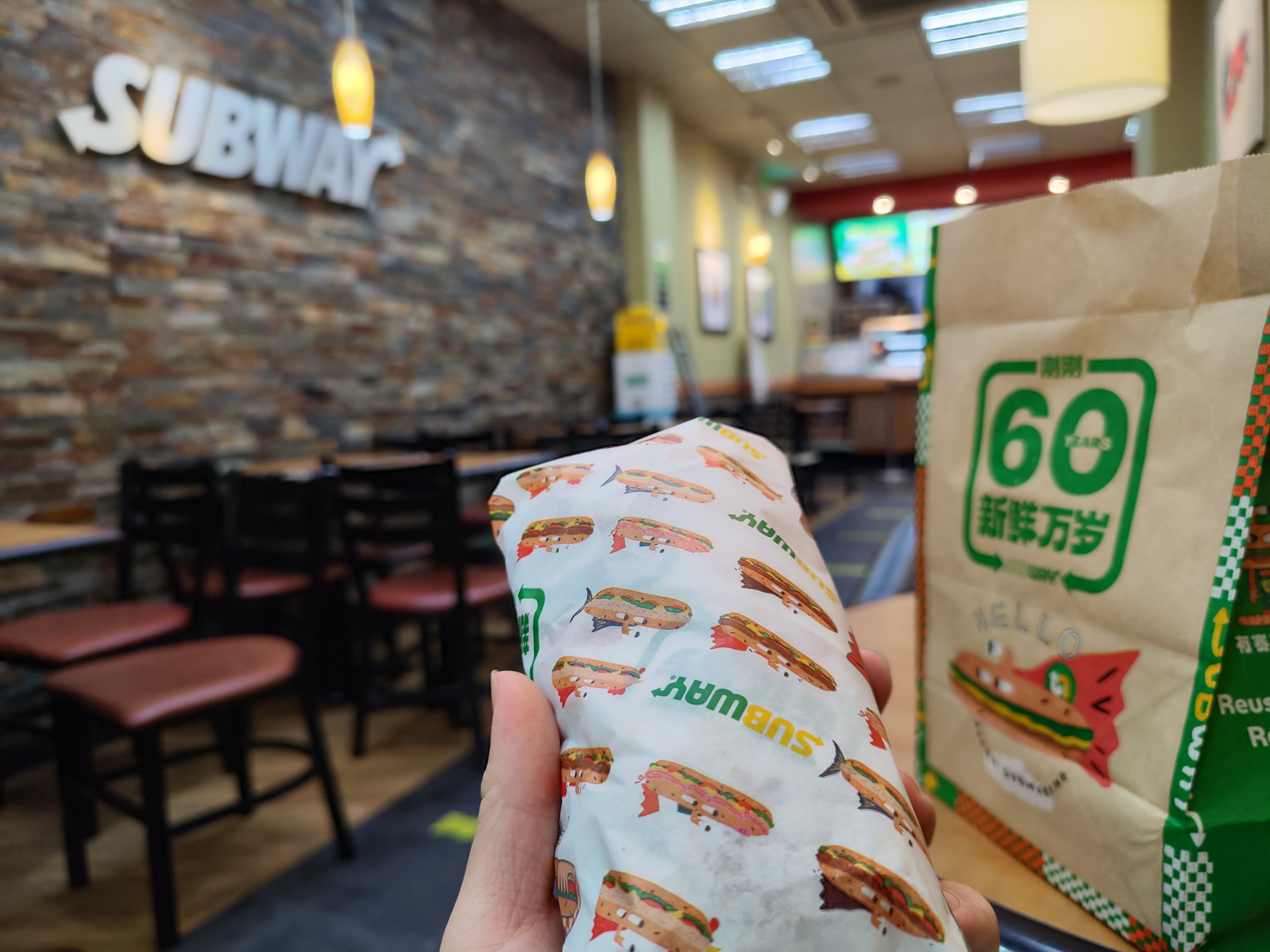 福州赛百味有15元的套餐